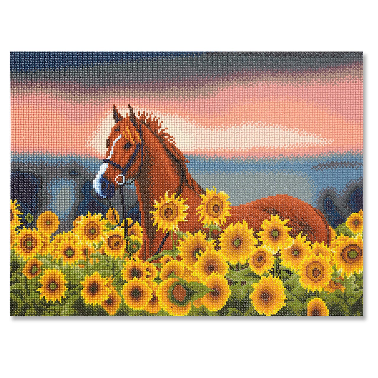 Sunflower Horse Diamond Art Kit by Make Market®